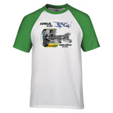 Airbus A380 & GP7000 Engine Designed Raglan T-Shirts