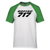 Boeing 717 & Text Designed Raglan T-Shirts
