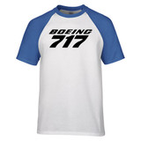 Boeing 717 & Text Designed Raglan T-Shirts