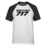 Boeing 717 & Text Designed Raglan T-Shirts