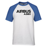Airbus A380 & Text Designed Raglan T-Shirts