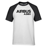 Airbus A380 & Text Designed Raglan T-Shirts