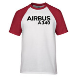 Airbus A340 & Text Designed Raglan T-Shirts
