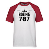 Boeing 787 & Plane Designed Raglan T-Shirts