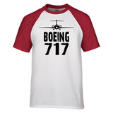 Boeing 727 & Plane Designed Raglan T-Shirts