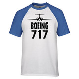 Boeing 727 & Plane Designed Raglan T-Shirts