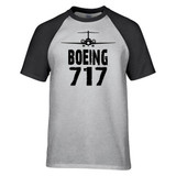 Boeing 727 & Plane Designed Raglan T-Shirts