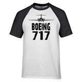 Boeing 727 & Plane Designed Raglan T-Shirts