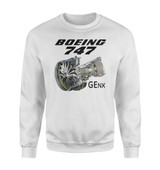 Boeing 747 & GENX Engine Designed Sweatshirts