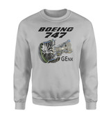 Boeing 747 & GENX Engine Designed Sweatshirts
