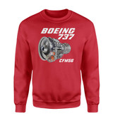 Boeing 737 Engine & CFM56 Designed Sweatshirts