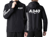 Super Airbus A340 Designed Windbreaker Jackets
