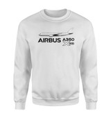 The Airbus A350 XWB Designed Sweatshirts