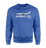 The Airbus A350 XWB Designed Sweatshirts