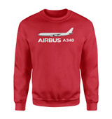 The Airbus A340 Designed Sweatshirts