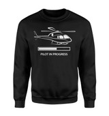Pilot In Progress (Helicopter) Designed Sweatshirts