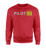 Pilot & Stripes (4 Lines) Designed Sweatshirts