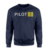 Pilot & Stripes (4 Lines) Designed Sweatshirts