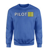 Pilot & Stripes (4 Lines) Designed Sweatshirts