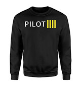 Pilot & Stripes (4 Lines) Designed Sweatshirts
