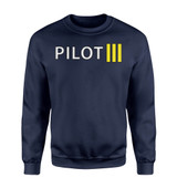 Pilot & Stripes (3 Lines) Designed Sweatshirts