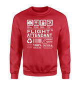 Flight Attendant Label Designed Sweatshirts