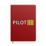Pilot & Stripes (4 Lines) Designed Notebooks