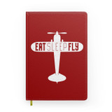 Eat Sleep Fly & Propeller Designed Notebooks