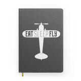 Eat Sleep Fly & Propeller Designed Notebooks