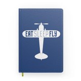 Eat Sleep Fly & Propeller Designed Notebooks