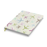 Seamless 3D Airplanes Designed Notebooks