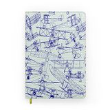 Amazing Drawings of Old Aircrafts Designed Notebooks