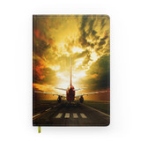 Ready for Departure Passenger Jet Designed Notebooks
