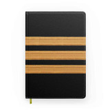 Customizable Name & Pilot Epaulette (4,3,2 Lines) Designed Notebooks