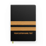 Customizable Name & Pilot Epaulette (4,3,2 Lines) Designed Notebooks