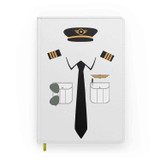 Customizable Name & Pilot Uniform Designed Notebooks