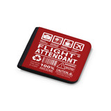 Flight Attendant Label Designed Wallets