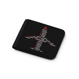Airplane Shape Aviation Alphabet Designed Wallets