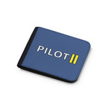 Pilot & Stripes (2 Lines) Designed Wallets
