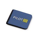 Pilot & Stripes (4 Lines) Designed Wallets