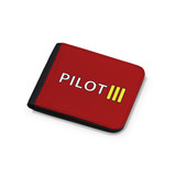 Pilot & Stripes (3 Lines) Designed Wallets