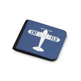 Eat Sleep Fly & Propeller Designed Wallets