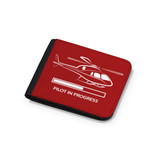 Pilot In Progress (Helicopter) Designed Wallets