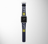 CPT 4 Lines Designed Leather Apple Watch Straps