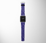 Different Sizes Seamless Airplanes Designed Leather Apple Watch Straps