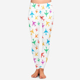 Cheerful Seamless Airplanes Designed Women Leggins