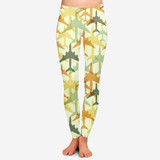 Seamless Colourful Airplanes Designed Women Leggins
