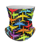 Super Colourful Airplanes Designed Full Face & Ski Masks