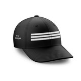 Customizable Name & SILVER Pilot Epaulette (3 Lines) Embroidered Hats