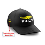 Customizable Name & Pilot Badge Embroidered Hats